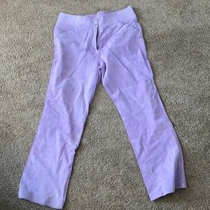 100% Leather Suede Pants